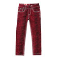 Havoc Denim Leopard  Jean Red & Black